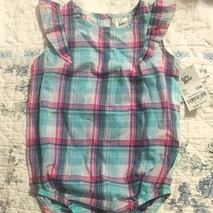 Plaid roper 12 mths NWT